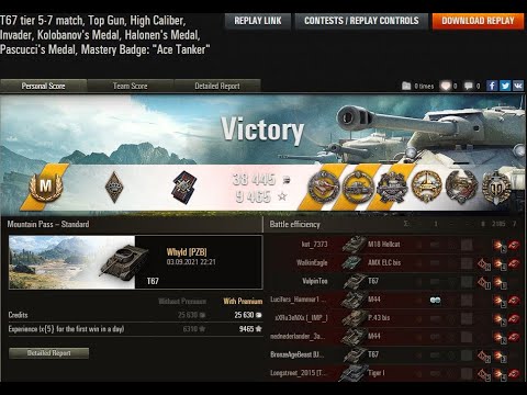 T67 WoT Ace and Kolobanov's 1v5 win