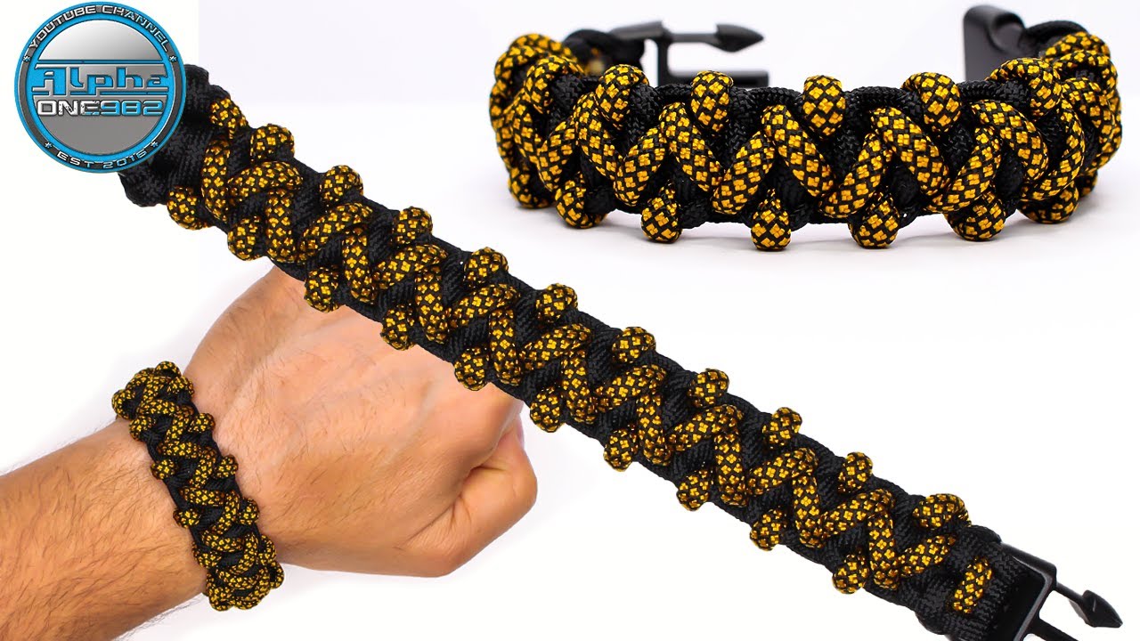 Paracord Bracelet Rock Climber Knot Tutorial DIY