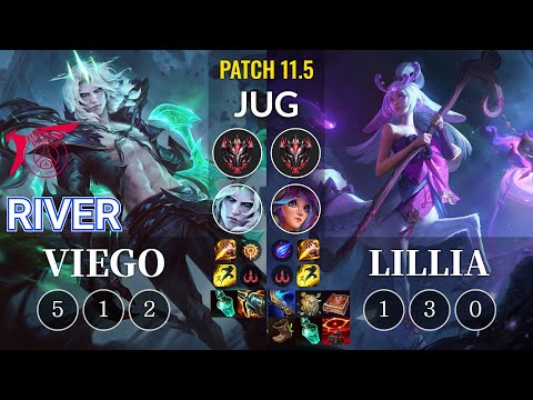 TLN River Viego vs Lillia Jungle - KR Patch 11.5