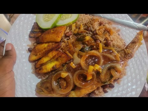 Jamaican Brown Stew Whole Fish || Red Snapper Fish