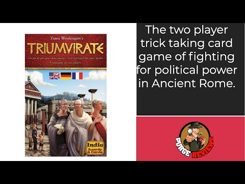 The Purge: # 3080 Triumvirate: A trick taking game with a twist....you win some, you lose some, but just control the elections
