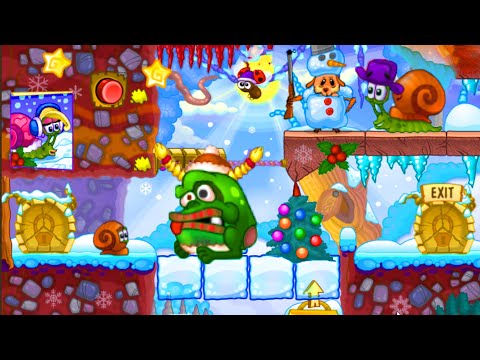 Snail Bob 6 Winter Story Episode 2 / Stupid Bob having fun in new puzzles with your favorite hat