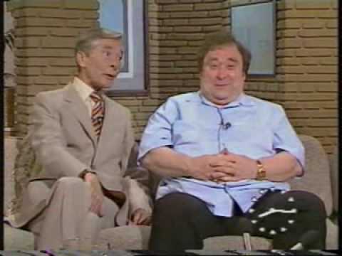 Bernard Manning and Kenneth Williams together on TV-am - 1985