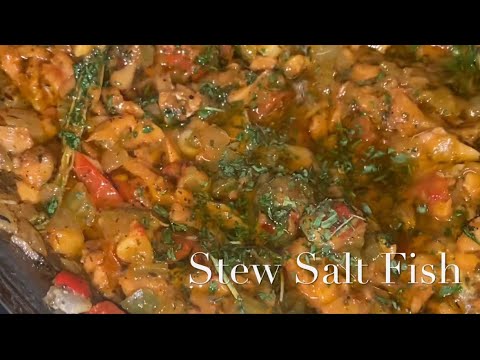 Virgin Islands 🇻🇮 Stew Salt Fish | Quick and Easy…