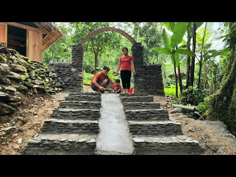 How to create perfect natural stone steps, stair | Good idea - Chúc Tòn Bình