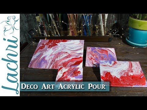 Deco Art Acrylic Pouring tips & techniques - Lachri