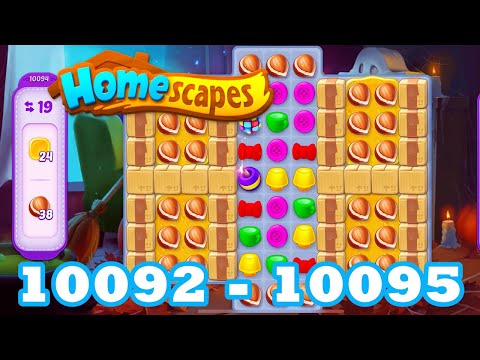 Homescapes Level 10092 - 10095 HD 3 - match puzzle game | Gameplay | android | 10093 | 10094 | IOS