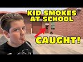 Kid Tries Sm0king During First Day Of Middle School But Gets Caught