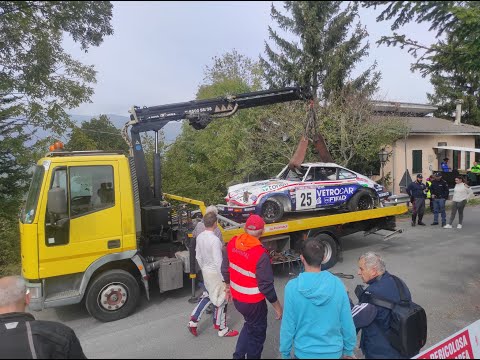 RALLY SANREMO STORICO 2022 - CRASH PS Colle D'Oggia
