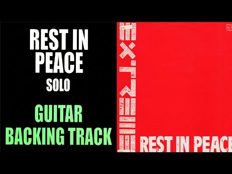 Rest In Peace | Guitar Backing Track | Solo Section | Extreme | Nuno Bettencourt