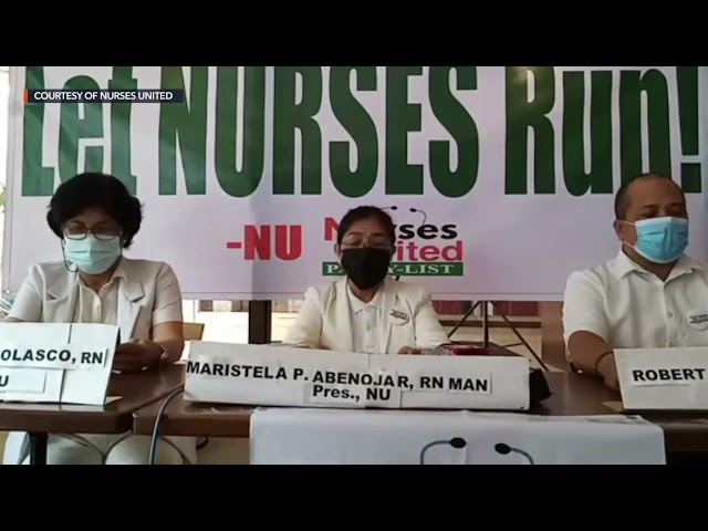 Nurses’ group appeals to Comelec: Allow us to join 2022 party-list election