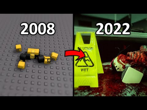 evolution of roblox gore...