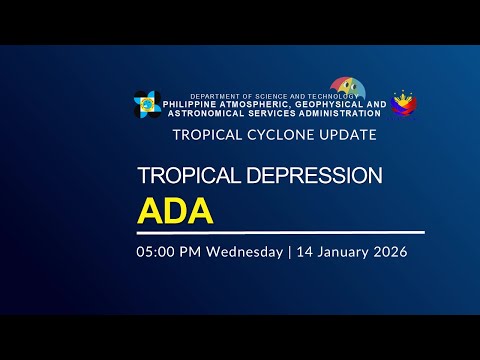 PRESS BRIEFING: Tropical Depression Ada issued at 05:00 PM | January 14, 2026 - Wednesday