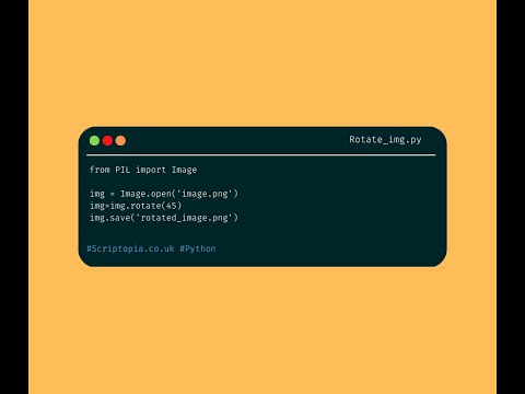 Python Pil Rotate An Image Using Python
