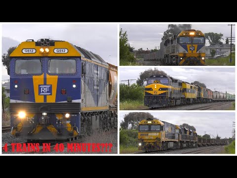 4 Trains in 40 Minutes at Jacana + 60-Year-old unit hauls SSR Spoil Train