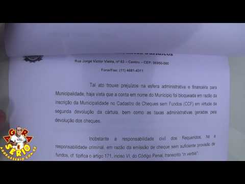 Veja o Parecer Jurídico  02/2017 sobre os Cheques sem Provisão de Fundos do Ex Prefeito Francisco Junior para o Transporte Escolar