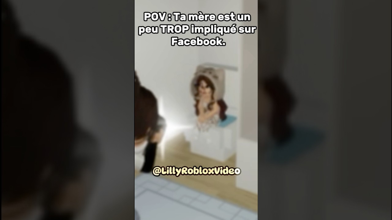 POV : Ta mère est un peu TROP impliqué sur Facebook😭😂 #roblox #brookhaven #blookhaven