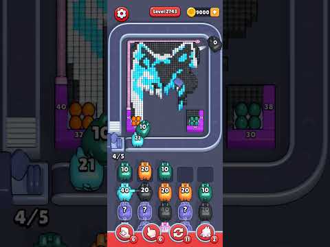 Pixel Flow Level 2743 Walkthrough