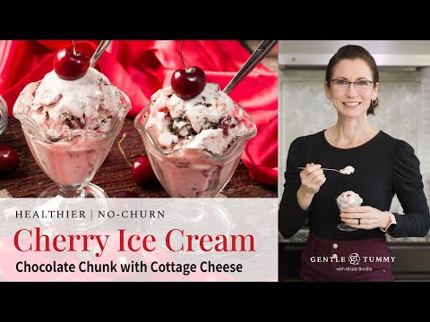 EASY Cottage Cheese Cherry Garcia Ice Cream Recipe