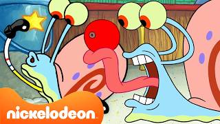 Bob Esponja | 1 hora de los momentos más divertidos e icónicos de Gary 🐌 | Nickelodeon en Español