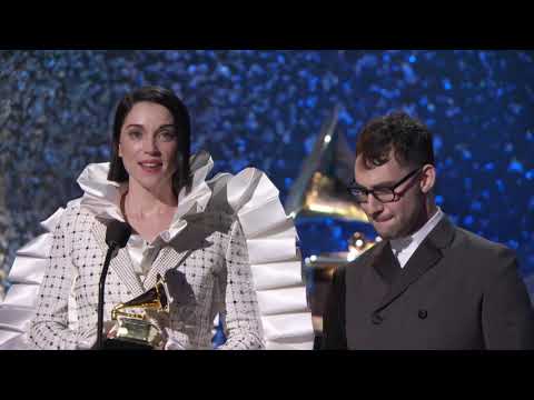 St Vincent & Jack Antonoff Win Best Rock Song | 2019 GRAMMYs Acceptance Speech