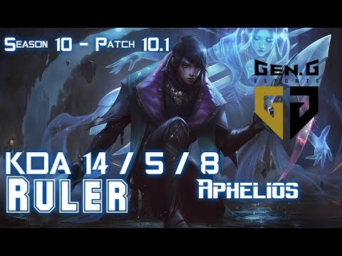 Gen Ruler APHELIOS vs EZREAL ADC - Patch 10.1 KR Ranked