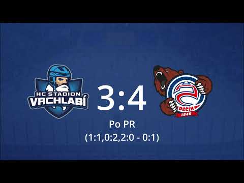 Sestřih: II. Liga 22. kolo: HC Stadion Vrchlabí - HC Děčín 3:4p - 13.12.2025