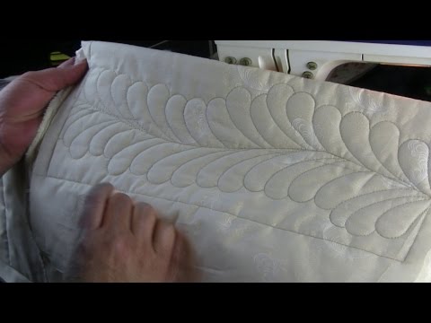 Quilting Feathers on a Domestic Machine with templates