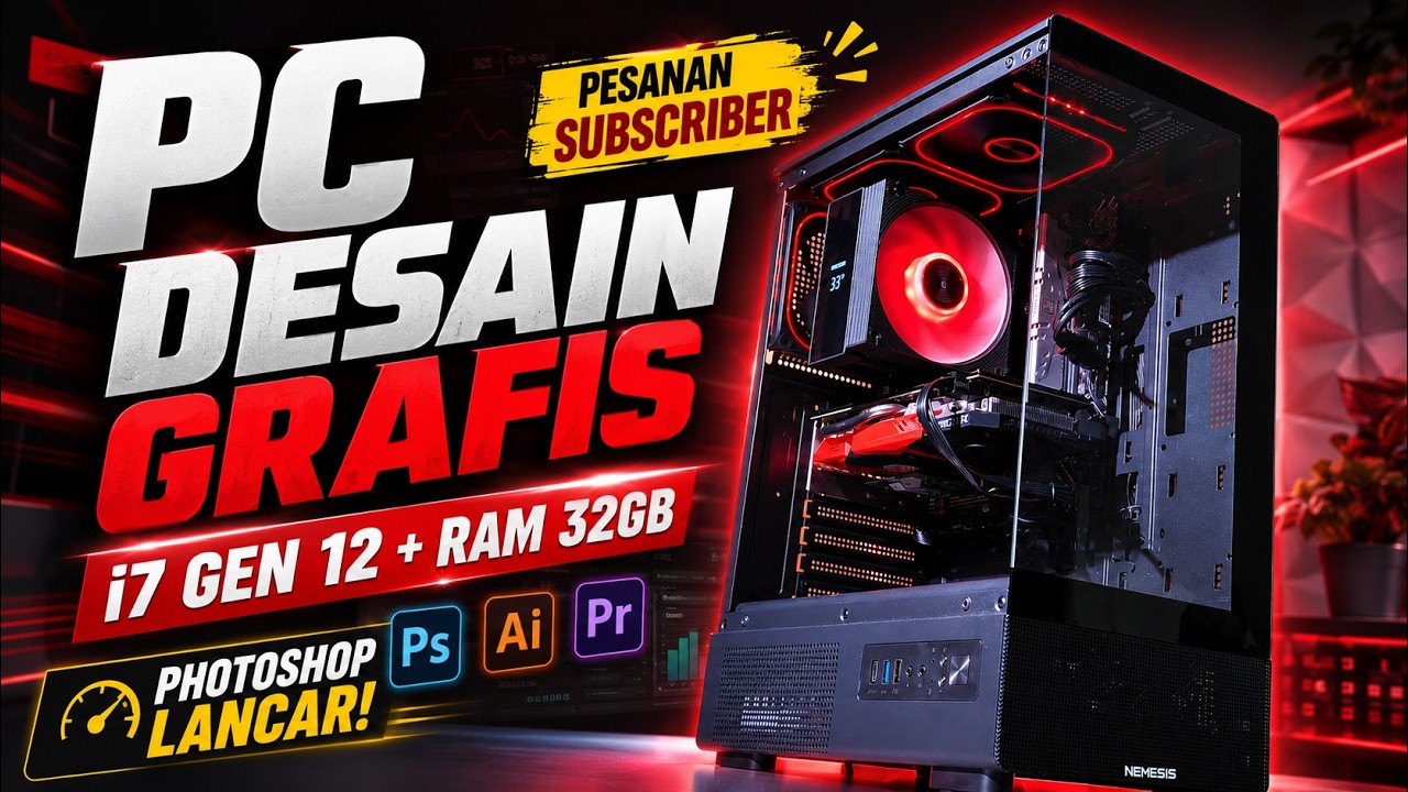 Rakit PC Pesanan Subscriber dari Kalimantan, Khusus Buat Desainer Grafis! Ft NYK FC5