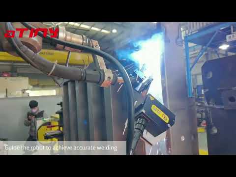 Automated Welding Application with ATINY Laser Seam Positioning and Tracking System Adapted for ABB