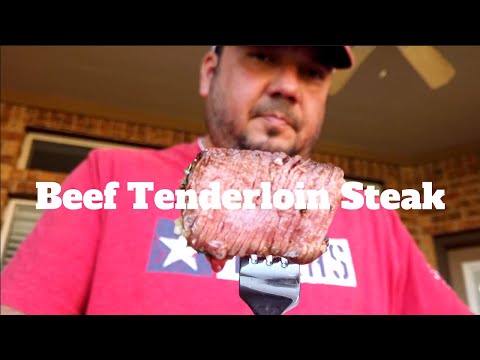Grilled Beef Tenderloin Steak on the Weber kettle