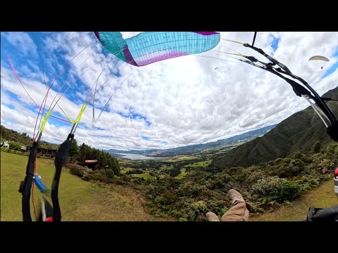 Top landing en parapente / sopo cundinamarca colombia 