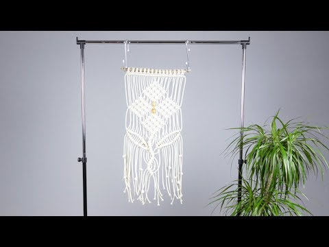 DIY Macrame Wall Hanging Leaves with Flower