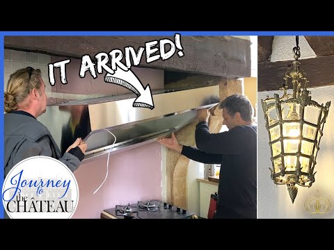 IT FINALLY ARRIVED & the chateau KITCHEN MAKEOVER lighting install - Journey to the Château, Ep. 95
