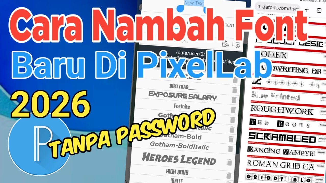 Cara Menambahkan Font Baru Di Pixellab 2026