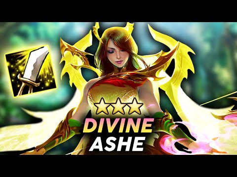 DIVINE ASHE 3 ASCENDS AND CARRIES WITH INSANE TRUE DAMAGE!! | Teamfight Tactics