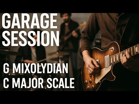 Groovy Funk Fusion Backing Track/Guitar Jam in G Mixolydian [Garage Session]