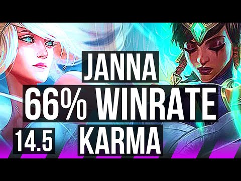 JANNA & Jinx vs KARMA & Ez (SUP) | 2/2/20, 66% winrate | BR Master | 14.5