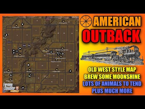 Farming Simulator 2015 - American Outback V Gold Mod "Map Mod Review"
