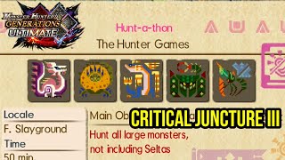 7* Guild Quest THE HUNTER GAMES | MHGU Critical Juncture 3 Unlock