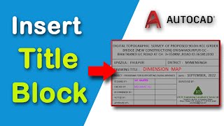 How to easily insert a title block in AutoCAD 2022