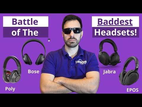 Battle of The BADDEST Noise Cancelling Headset! Jabra vs Bose vs Poly vs EPOS