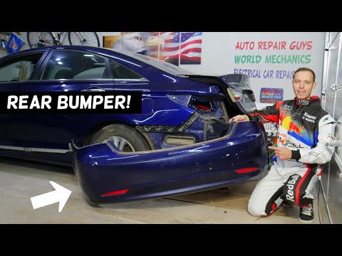 HYUNDAI SONATA REAR BUMPER COVER REPLACEMENT REMOVAL