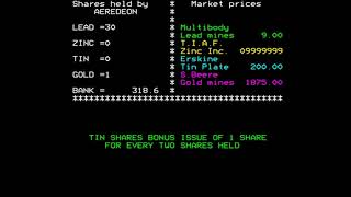 Stockmarket for the BBC Micro