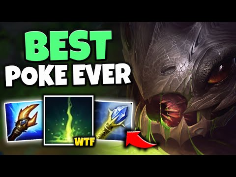 AP KOG'MAW MID HAS BETTER POKE THAN XERATH?! LONGEST POKE RANGE EVER - League of Legends