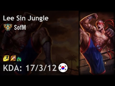 Lee Sin Jungle vs Kindred - SofM - KR Challenger Patch 6.20