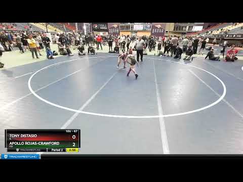 67 Lbs Cons. Round 2 - Tony Distasio, IL Vs Apollo Rojas-Crawford, CO A1a9
