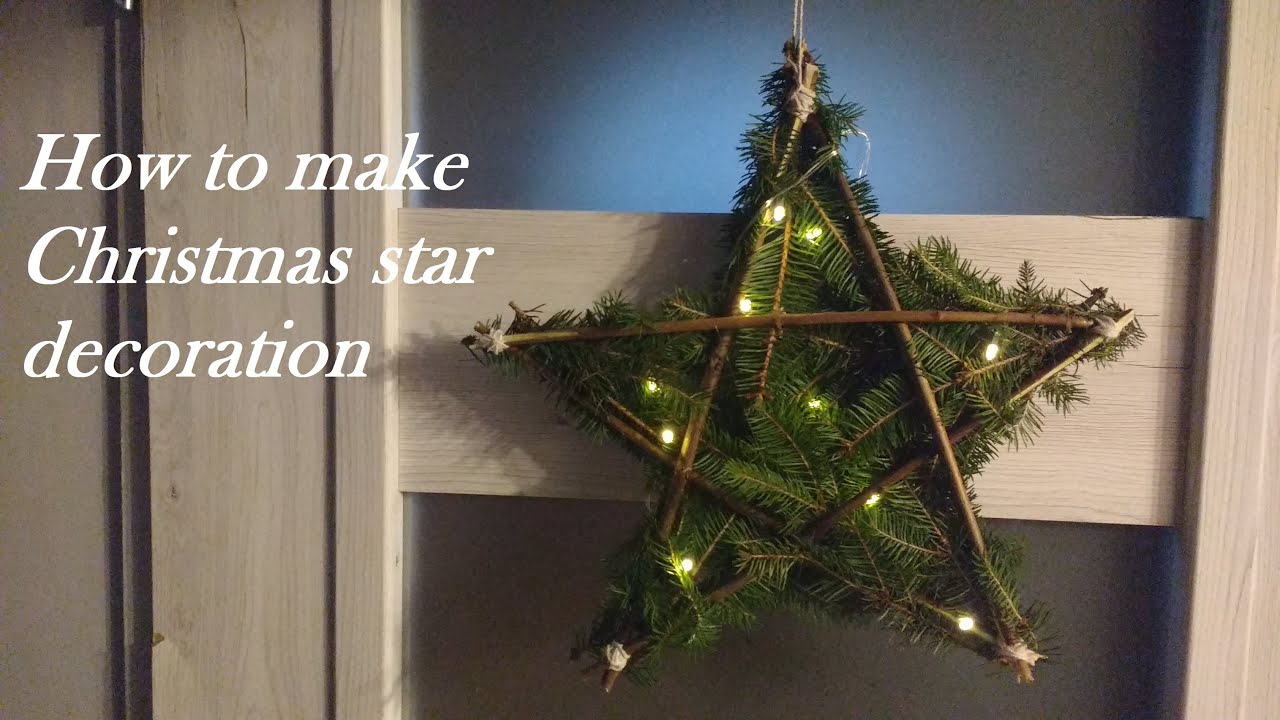 How to make Christmas star decoration / DIY Jak zrobić gwiazdkę z patyków / Weihnachtsstern