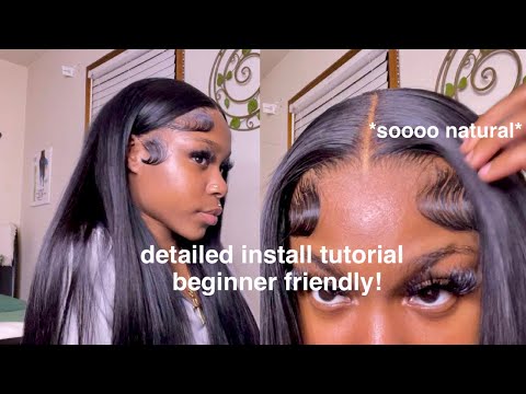 Detailed Straight 20 inch Wig Install Tutorial |...