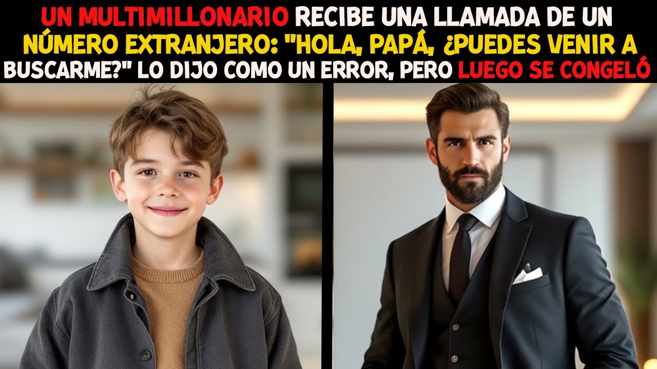 UN MULTIMILLONARIO RECIBE UNA LLAMADA DE UN NÚMERO EXTRANJERO: "HOLA PAPÁ, ¿PUEDES VENIR A BUSCARME"